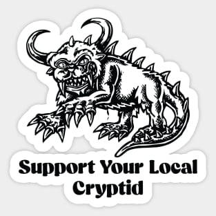 Hodag support your local cryptid - hodag Sticker